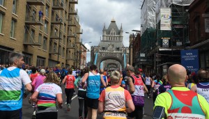 Tower Bridge looms!